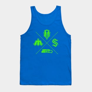 My SEA Team - Fab 4 Green Tank Top